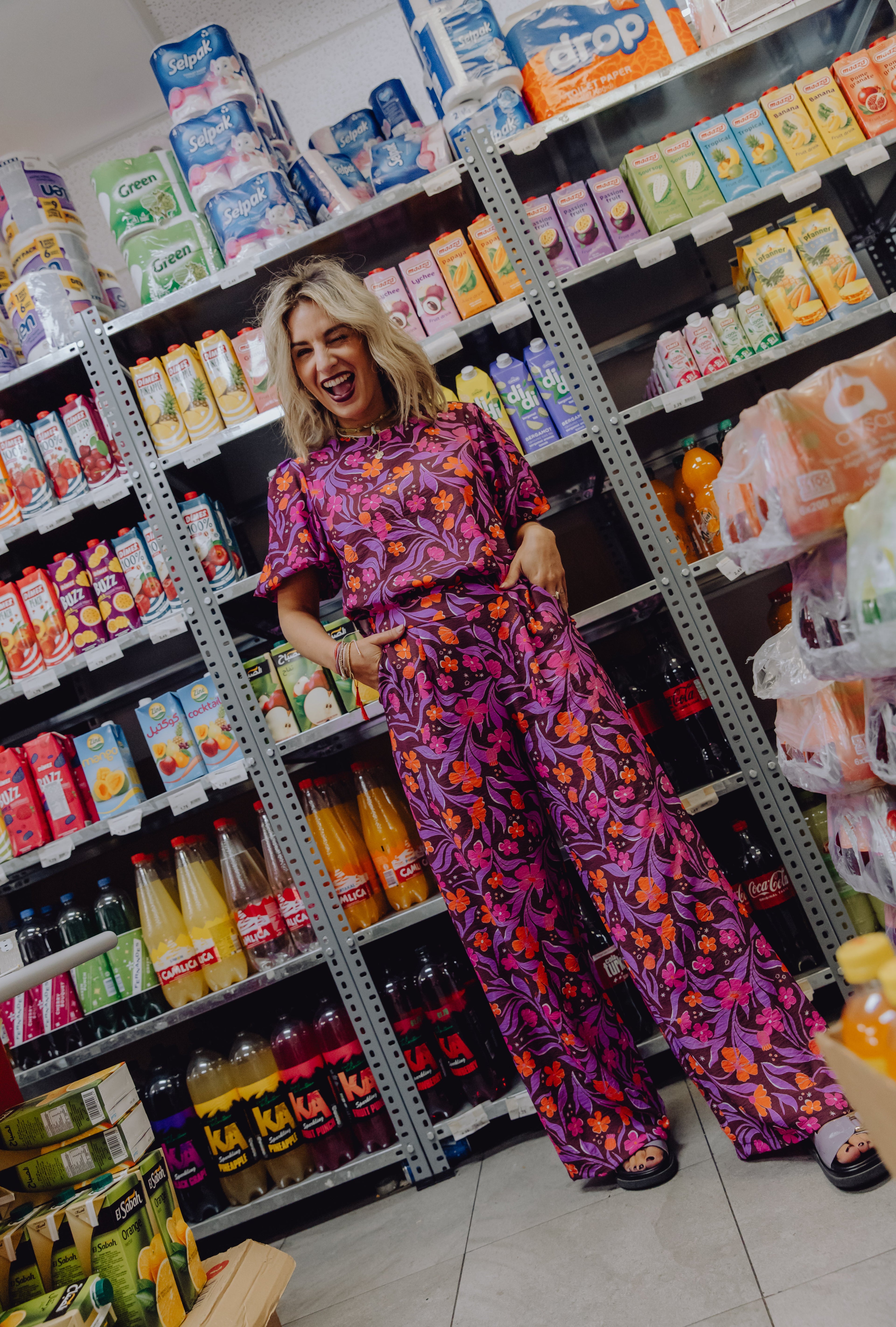 Spodnie Nola - fioletowe